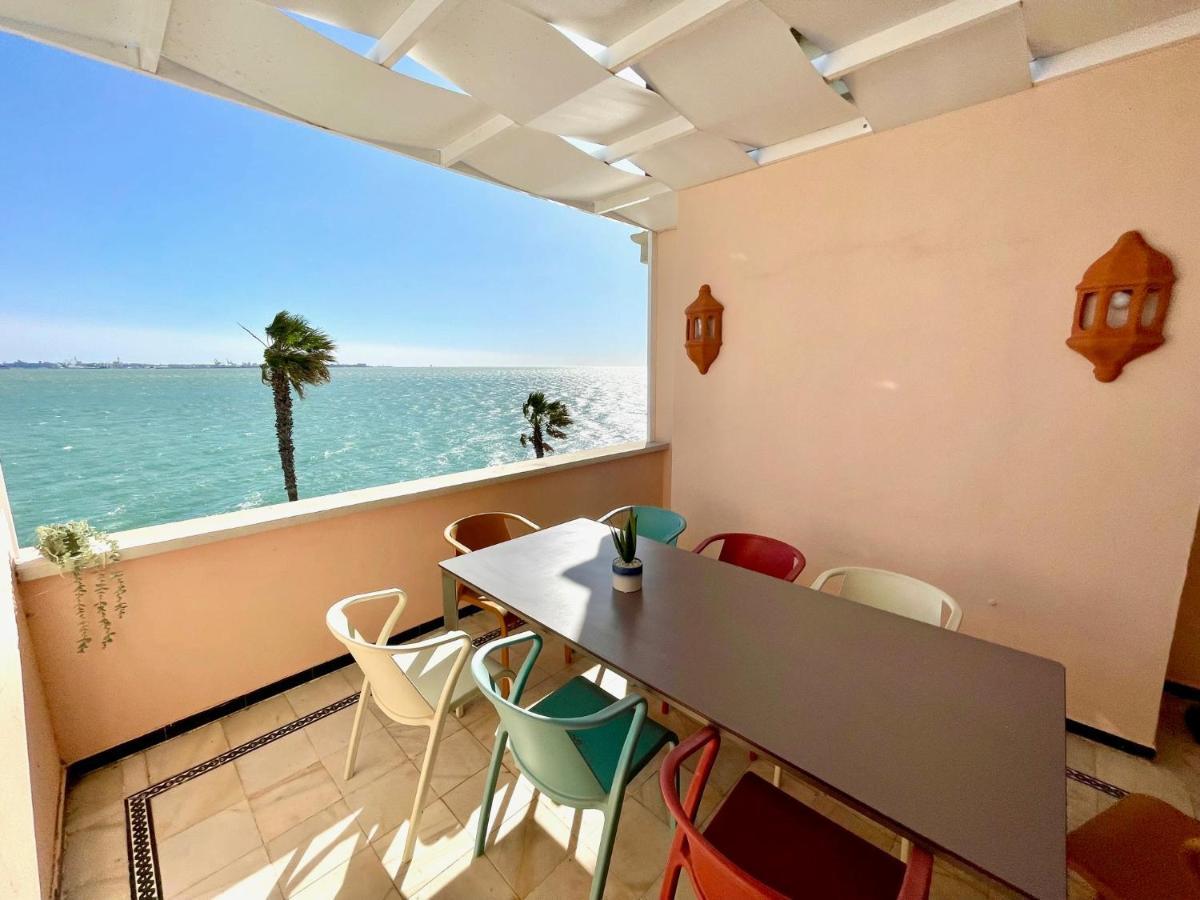 Gatu Villa Oceano Frente Al Mar En Puerto Sherry " Preferente Mayores De 25 Anos Y Familias " 엘푸에르토데산타마리아 외부 사진