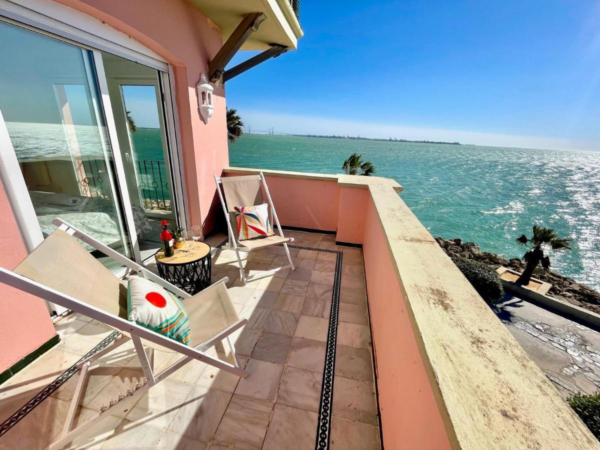 Gatu Villa Oceano Frente Al Mar En Puerto Sherry " Preferente Mayores De 25 Anos Y Familias " 엘푸에르토데산타마리아 외부 사진